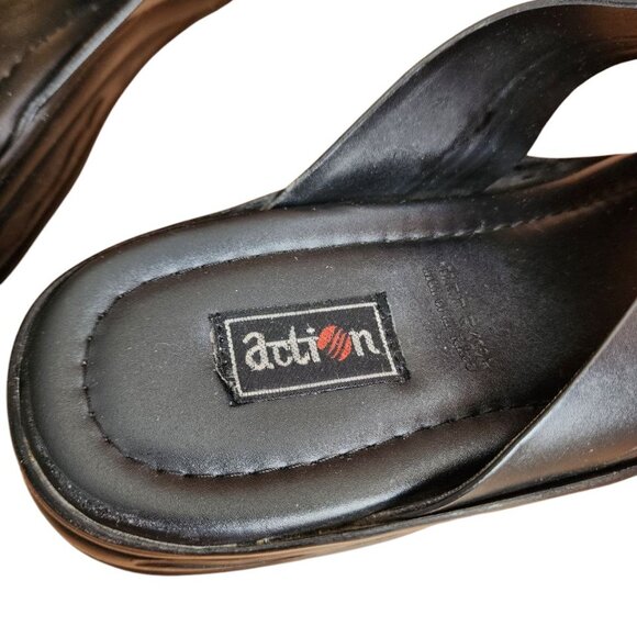 Action Men's Light Weight Comfortable Stylish Synthetic Leather Sandal - Picture 5 of 13
